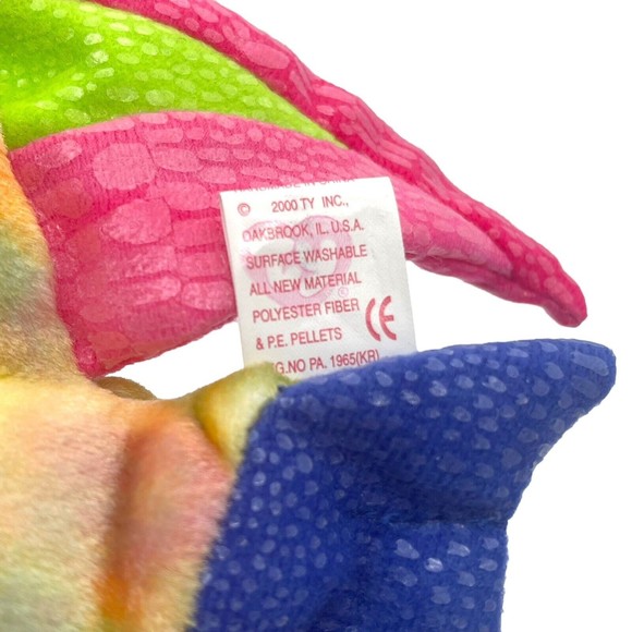 Ty Beanie Baby Babies 2000 ARUBA the Angel Fish 7" Beanbag Plush Stuffed Toy - Picture 4 of 7